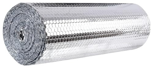 JCPSH Isoliermatte Alu Dämmung Hinter Heizkörper Selbstklebend Luftpolsterfolie Heizkörper Reflexionsfolie Für Autowand Dachboden Schuppen Camping(Size:1 * 30m(39in*98ft))