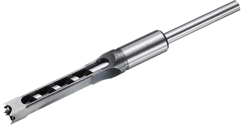 QUARKZMAN Mèche À Trou Carré Pour Bois 12mm Pour Menuiserie Charpente | Acier À Haut Carbone, Ciseau À Mortaiser Creux Outil De Coupe À Auger Spur