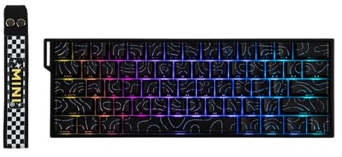 EPOMAKER Aula MINI60 HE Tastiera Wireless da Gioco, 8K Hz Polling, SOCD & DKS, Tastiera con Effetto Hall al 60% con Fast Trigger & Adjustable Actuation, RGB, PBT Keycap, per Win/Mac (Max)