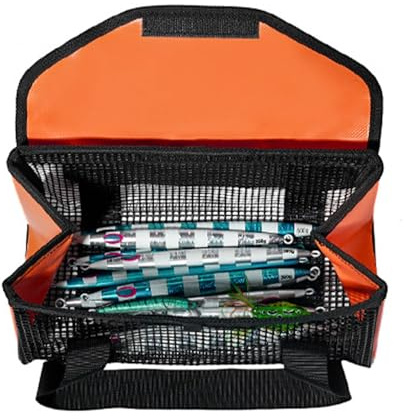 Generico Sacca Per Esche - Borsa Trasportabile In Rete Con Manico,Porta Esca da,per Acqua Salata Spiaggia Fiume Lago Stagno Viaggi Stradali e Familiari
