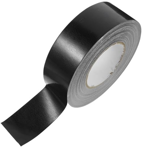 HIAKDOFT Starkes Teppichklebeband aus Gewebe 48mm X 50m Schwarzes Reparatur Klebeband für Teppichbefestigung Bau Industrienutzung