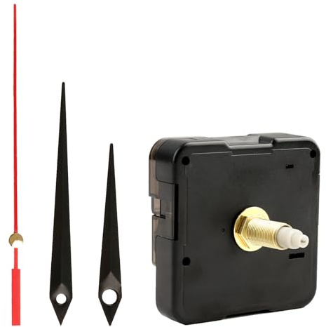 Mecanismo de Reloj, Mecanismo Reloj de Pared Repuesto Silencioso Kit DIY Movimiento Reloj, Universal Alta Precisión sin Tic TAC para Reparación Relojes Decorativos Hogar Oficina Manualidades