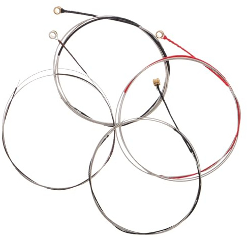 Set di Corde per Violino 1/4, Quattro Pezzi, Accessori | Compatibile Violino e Modelli 1/4, Lega, Ricambio Completo, Uso per Montaggio Fai da Te