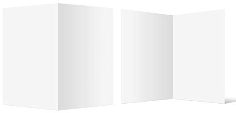 100 Blanko Klappkarten DIN A5 hoch 210x148mm Bilderdruckpapier 300g/qm Set Papier wählbar