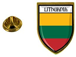 Akachafactory Anstecknadel, Anstecker, Souvenir, Stadt, Flagge, Litauen, Wappen