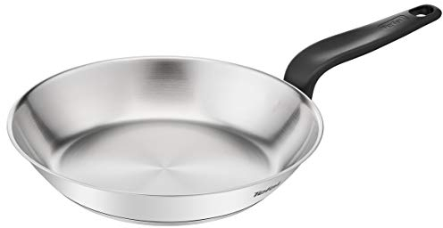 Tefal Primary Padella in acciaio inox 24 cm, garanzia 10 anni, acciaio inossidabile di prima qualità, induzione, per cucinare deliziose ricette e smaltare E3080404