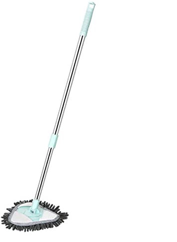Triangle MOP, Nettoyage triangulaire rotatif à 180 degrés Toilette Réglable Spin Spin Tool Portable Scrubber for la salle de bain for le mur de tuiles et la cuisine ( Color : Green within 2 pads )