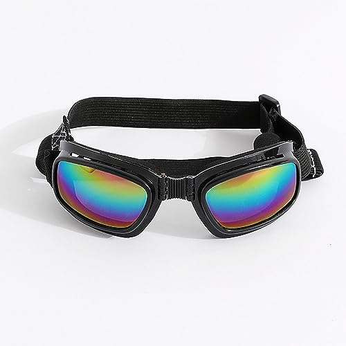 Haustierbrille, Hundebrille, Sonnenbrille, mittelgroße und große Hundesonnenbrille, faltbar, kühl, UV-Schutz, Windschutz, Staubschutz, Nebelschutz, Haustierbrille Auge