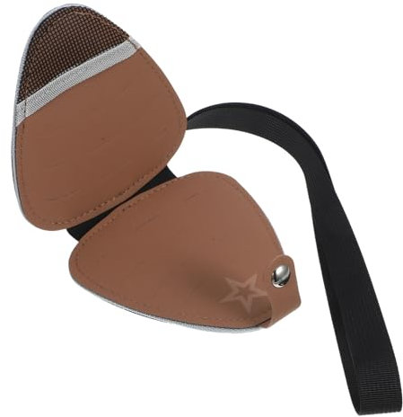 Generisch Leder Aufbewahrungstasche Für Gitarrenplektren Im Dreiecksdesign Mit Lanyard Platz Für Picks Für Musiker Und Gitarristen Praktische Und Tragbare Lösung Aufbewahrung Von