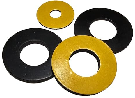 Solid Neoprene Adhesive Backed Rubber Washer - Size 0.5mm Thick - 28mm Inside Diam x 40mm Outside Diam