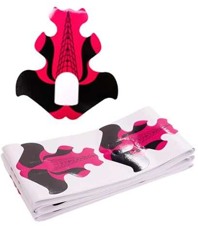 100 pezzi di forme artistiche per unghie, pratiche e amichevoli, forniture per nail art, flessibili, porta carta per allenamento e salone