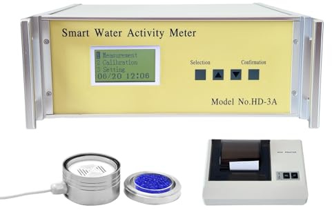 HD-3A Water Activity Meter Benchtop Food Water Acivity Meter Tester Digital AW Meter Monitor Measuring Range 0.000-0.980aw with 0.001aw Resolution