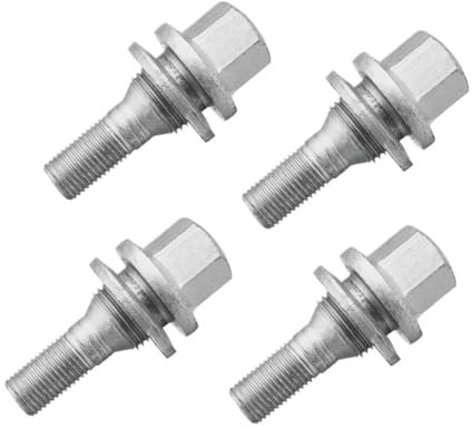 BASPHHH écrou Jante Compatible avec Peugeot pour 206 207 308 407 1007 2008 3008 boulons de Roue écrous Pneu vis moyeu de Roue vis Boulon 9817024580 540567