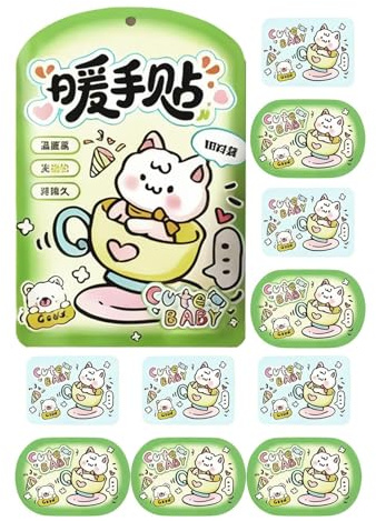 Hand- Und Fußwärmer Pack,10 Stücke Tragbare Luftaktivierte Cartoon Wärmepads - Schnelle Aktivierung Für Fußwärmer Outdoor | Für Zuhause Wohnheim Büro Camping Backpacking