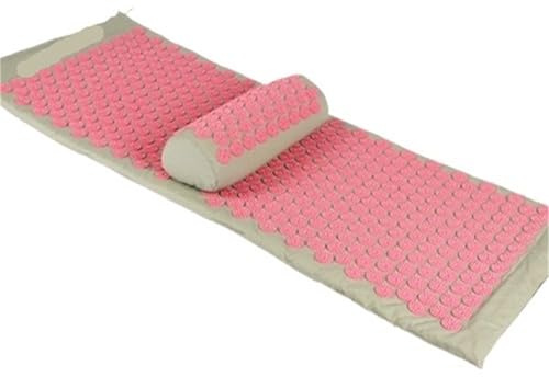 Esterilla Acupresion Juego de estera acupresión con esponja flor loto 130x50x2,5 CM for masaje acupuntura for Yoga para la relajación(Pin)