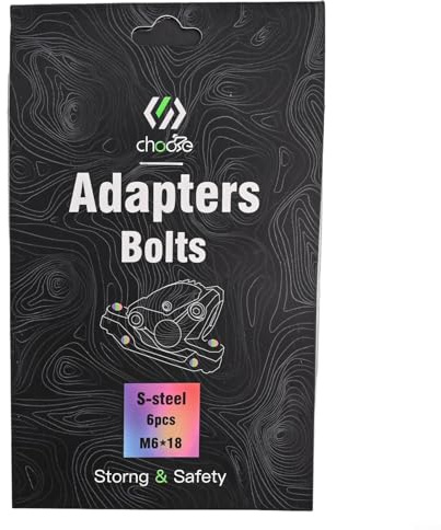 6pcs M6×18mm Disc Brake Caliper Fixing Bolts for Road & Mountain Bikes – Steel Screws with PVD-Coated Color Finish(Color)