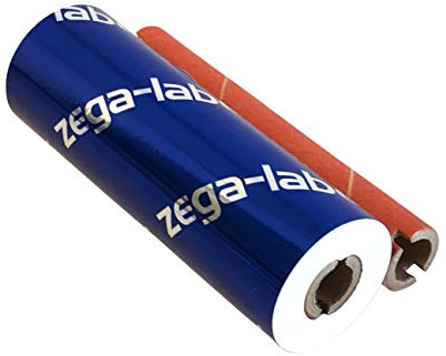 zega-labels Thermotransfer Farbband WEISS 110 mm x 74 m - zega color xtreme (Harz Kratzfest) - 1/2 Zoll Kern Ø 12,7 mm - für PE-/PP-/PET-Folie/Polyesterfolie - für Desktopdrucker Zebra ZD/GK/GX/GC/TLP