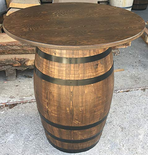 Agorà Botti Fass Tisch für Kneipen, Taverne, Enotheken, 85 cm Höhe, Ablage 80 cm Durchmesser