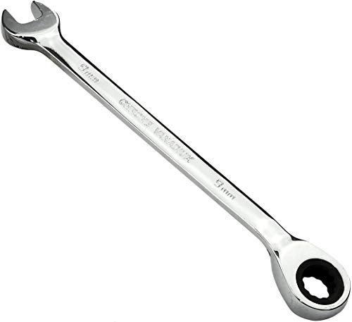 AERZETIX - Llave Plana combinada extremo abierto/Clásico 9mm - a Llave de trinquete 9mm Anillo/Ojo 12 lados - Reversible/Métrico - en CR-V - para Apriete/Ensamble - Mango Recto Pulido - C45590