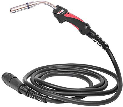 WELDCUT MIG/MAG Schweißbrenner Binzel Typ MB 36 Schweißpistole CO2 / MixM21 Schlauchpaket 3m | 4m | 5m | gasgekühlt, Eurostecker, für MIG MAG Schweißgerät (4m)