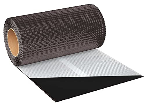 RAL8019 Kaminanschlussband Bleiband EUROVENT STANDARD PB 300 mm x 5 m Wandanschlussband Dach Kamin Wand Schornstein Bleifolie Walzblei