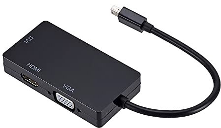 MOOKEENONE 3 Port Mini HDMI/VGA/DVI Adapter Konverter Thunderbolt DP auf HDMI