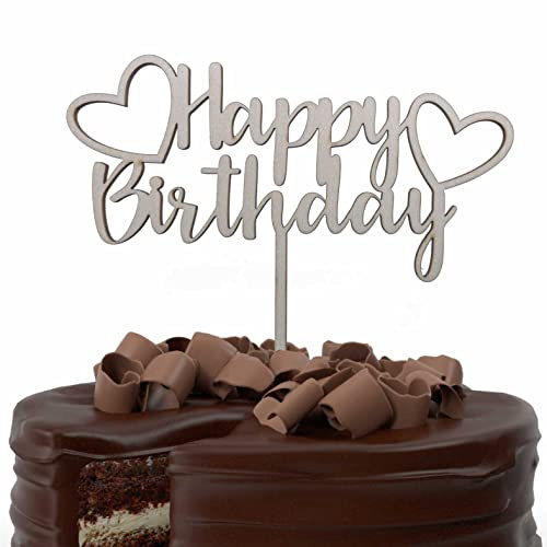 Cake Topper Personalisiert aus Holz – Tortendeko & Kuchendeko für Geburtstag, Hochzeit, Silvester & mehr – Happy Birthday Tortendeko, Cake Topper für Hochzeit und personalisierter Tortenstecker