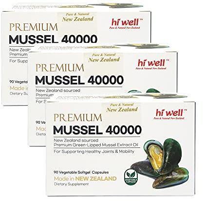 (Pack of 3) Hi Well Premium Mussel 40000 90Vege Softgel Capsules