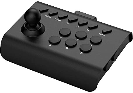 Arcade Fight Stick Joystick Para PS4/PS3/PC, Controlador de Juego Joystick de Lucha con Turbo y Funciones Macro (negro)