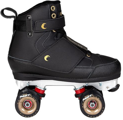 Chaya Rollschuhe Chameleon High - Roller Skates für Damen und Herren im Retro-Look für Roller-Disco - Roll-Schuhe in Schwarz