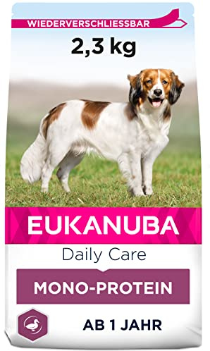 EUKANUBA Daily Care monoprotein torrfoder för hundar med anka, 2,3 kg