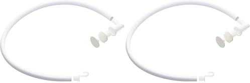 Rotho Babydesign Ablaufschlauch für Badewannen, Zum Entleeren des Badewassers nach dem Babybaden, 87,5 x 3,5 cm, Weiß, 20069005101 | 2er Pack