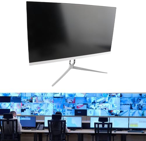 Monitor de Juegos de 21,5 Pulgadas Blanco, 16:10 75 Hz 1080P HD Monitor de Computadora LED Ultradelgado con Puerto HDMI VGA DC, Monitor de Escritorio con Pantalla a Color