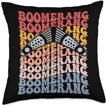 Boomerang Gifts Boomerang Groovy Throw Pillow, 18x18, Multicolor