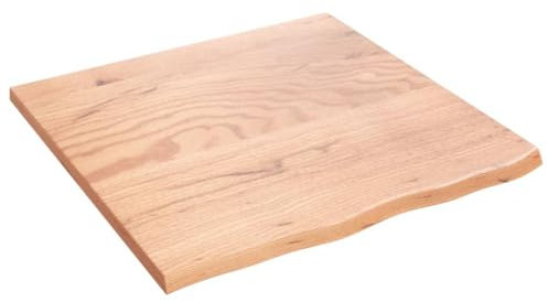 Schreibtischplatte Werkbankplatte DIY Stabile Bürotischplatte Tischplatte Werkbankplatte Echtholz-Furnier, Perfekt für höhenverstellbare Schreibtische, Hellbraun 60x60x2 cm