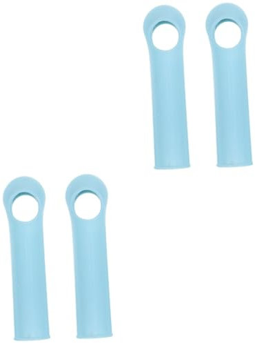 AUTSUPPL 4pcs Broom Handle Grip Replacement for Sweeping Easy to Install Soft Mop Stick End Caps Compatible Standard Broom Rods for Home Cleaning