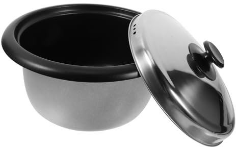 MOLUCKFU Olla para Arrocera Antiadherente 4l Tapa, Interior Resistente para Olla Eléctrica 700w, Material Seguro Libre De Sustancias Nocivas, Repuesto Multifuncional para Uso Doméstico y Hotelero