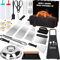 KIMIGO 32pcs Juego de Utensilios Barbacoa de Acero Inoxidable,Profesionales Accesorios Barbacoas,Kit Barbacoa Prácticas con Bolsa Portatil,Kit Profesional,Kit Barbacoa para Hombres Mujeres Regalo