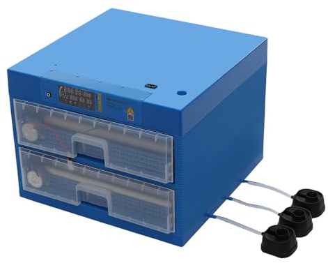 Vollautomatischer Brutautomat für ca. 128 Eier - Brutmaschine inkubatoren Geflügeleier - mit automatischem Wenden & Befeuchtung, Eierbrutkasten für Hühner und anderes Geflügel