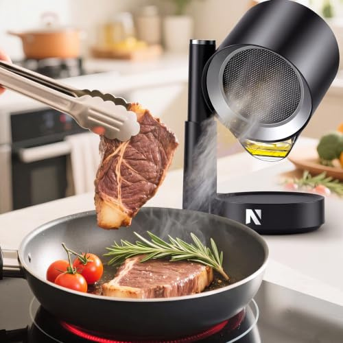 NEWTRY Campana extractora portátil - 3 potencias potentes Movible Campana mini compacta Portátil, con 2 filtros lavables, ideal para cocinas domésticas, caravanas, áreas exteriores, hot pot y barbacoa