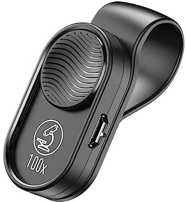Housoutil Microscopio De Bolsillo Digital Para Smartphone Lente Óptica Compatible Móviles Lupa Portátil Microscopio Profesional