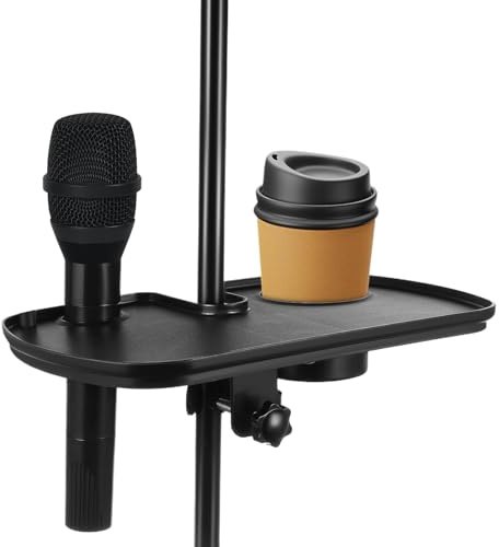 Mikrofonstativ-Ablage Anbauplatte Für Streaming | Schwingungsisolierte Klemmhalterung Für Schreibtisch, Studio, Konzert & Bühne