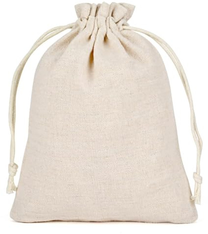 SXUUXB Lot de 20 sacs en tissu à peindre, 30 x 40 cm, sacs cadeaux en toile de jute avec cordon de serrage, petits sacs en coton, à remplir, calendrier de l'Avent, anniversaire d'enfant, mariage