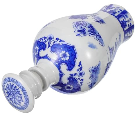 SOLUSTRE Liquor Bottle Decorative Bottle with 0.5kg Capacity Ceramic Chinese Style Non-slip Bottom and Wear-resistant Features, Elegant Vintage for Desktop Decor or Home Decoration