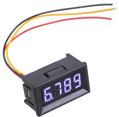 0-100V Voltages Measuring Tool Digital Voltmeter 3 Wire 4 Digit Voltages Tester Gauge Easy Installation Easy Install Voltage Monitor