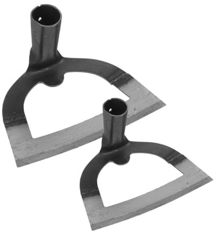 Hemobllo 2 Piezas Azada Hueca Acero Inoxidable Resistente para Deshierbe y Labranza Jardín y Herramienta Multifunción para Airear Suelo y Eliminar Maleza