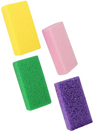 Hohopeti 4 Stück Pediküre Feilen aus Pu mit Exfolierender Oberfläche und Waschbarem Design zur Effektiven Fußpflege und Hornhautentfernung für Glatte Füße