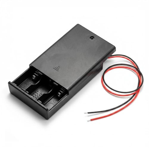 3 Slots x 1.5V AA Battery Case Holder, 1Pcs