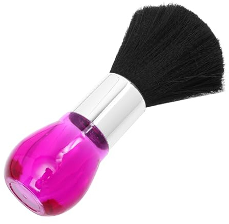 Hohopeti Brosse de Coiffure en Plastique Rose pour Salon de Barbier, Facile à Nettoyer les Cheveux Cassés et Poussières Autour des Oreilles Cou, pour Rasage