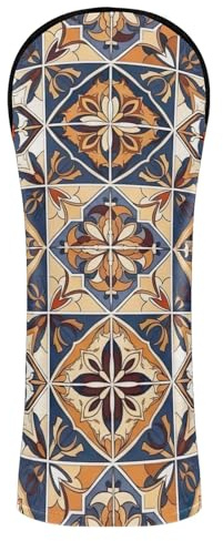 Copri mazze da golf vintage marrone floreale per driver in legno ibrido PU pelle mazze da golf con etichette intercambiabili per donne e uomini